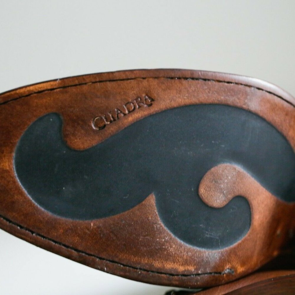 Cuadra Brown Leather Patchwork Detail Booties - image 8